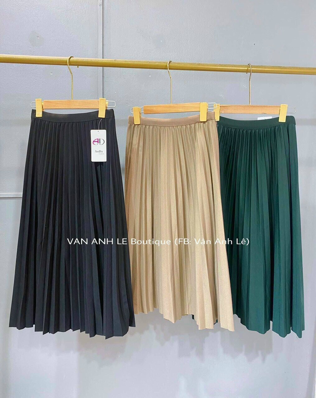 chân váy xếp ly dài màu nâu giá tốt Tháng 8 2023  Mua ngay  Shopee Việt  Nam